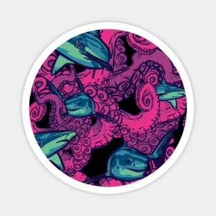 Into the deep pattern - magenta Magnet